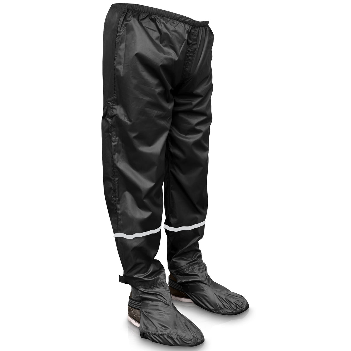 fahrrad regenhose kaufen Regenhose schwarz mit Reflektor – rainrider-shop