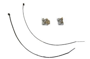 2 Rasthaken grau 2x  Kabelbinder schwarz für Befestigung Vorderradgabel