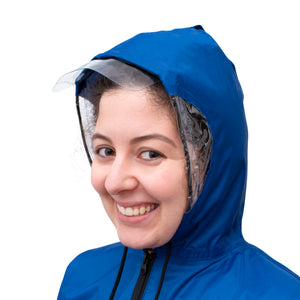Regenponcho - Fahrrad Poncho in 3 Farben Royal Blau , Horizon Blue , Sandy Beige