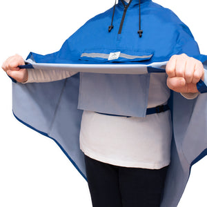 Regenponcho - Fahrrad Poncho in 3 Farben Royal Blau , Horizon Blue , Sandy Beige
