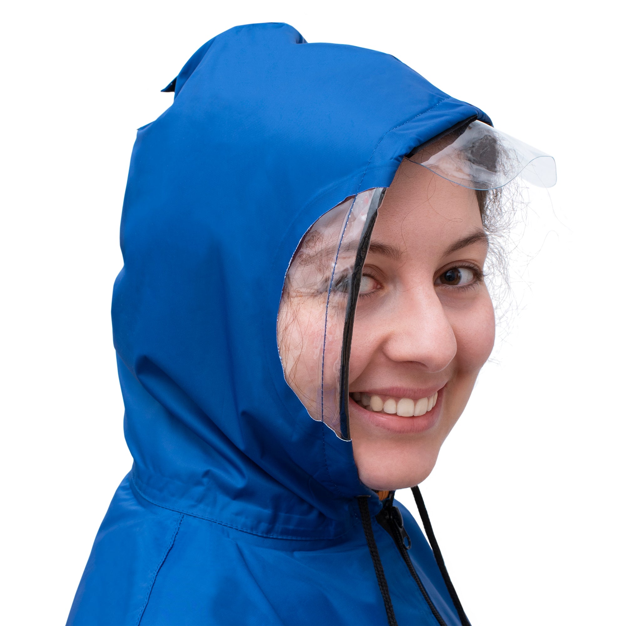 Regenponcho - Fahrrad Poncho in 3 Farben Royal Blau , Horizon Blue , Sandy Beige