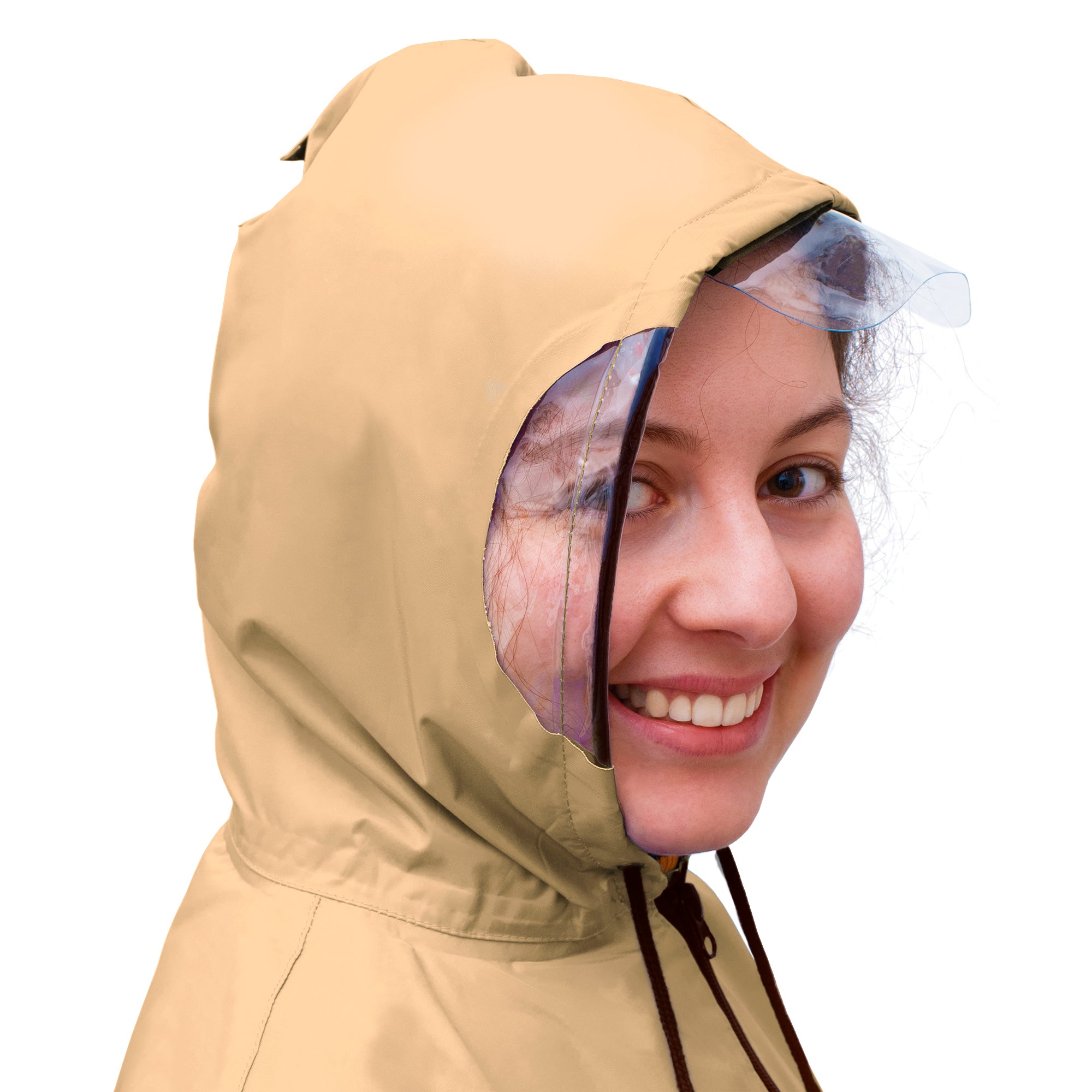Regenponcho - Fahrrad Poncho in 3 Farben Royal Blau , Horizon Blue , Sandy Beige